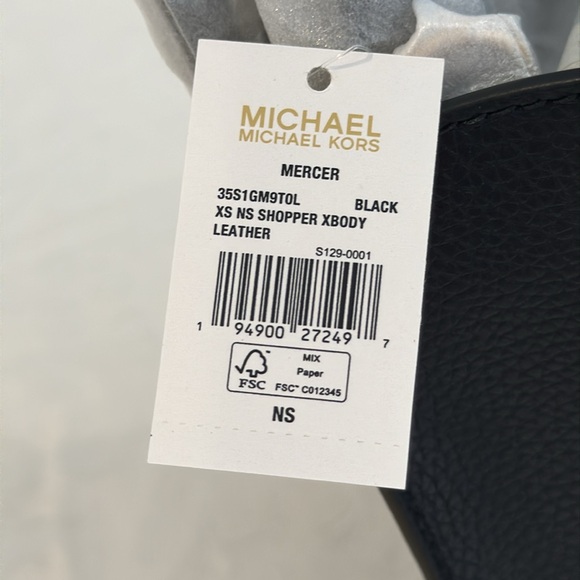 Michael Michael Kors Mercer Extra-Small Pebbled Leather Crossbody Bag. - Picture 14 of 14